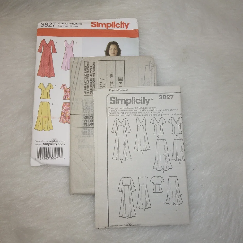 Simplicity sewing pattern